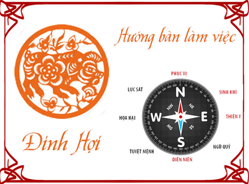 Xem hướng bàn làm việc và hướng ngồi hợp phong thủy cho tuổi Đinh Hợi
