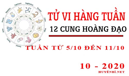 Tử vi tuần mới từ ngày 5/10/2020 - 11/10/2020 của 12 cung hoàng đạo